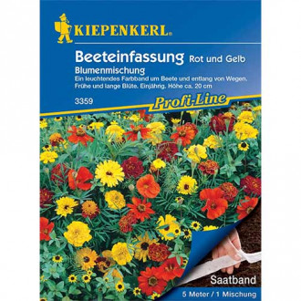 Kwiaty na obrzeża Red & Yellow, nasiona na taśmie Kiepenkerl interface.image 4