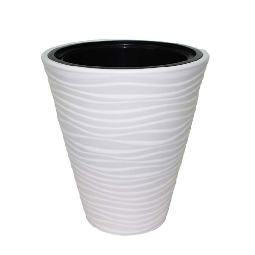 Doniczka Sahara Dunes, biała, 30 cm interface.image 1 interface.art 87373