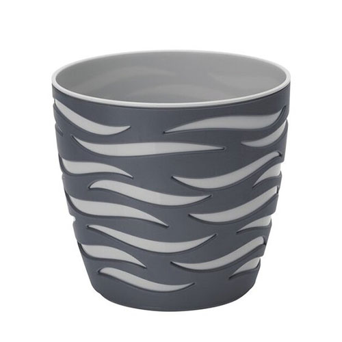 Doniczka Sahara Duo, antracyt + platyna, 23 cm interface.image 1 interface.art 87384